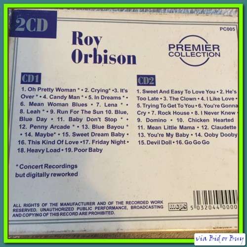 CD (2) - ROY ORBISON: PREMIER COLLECTION