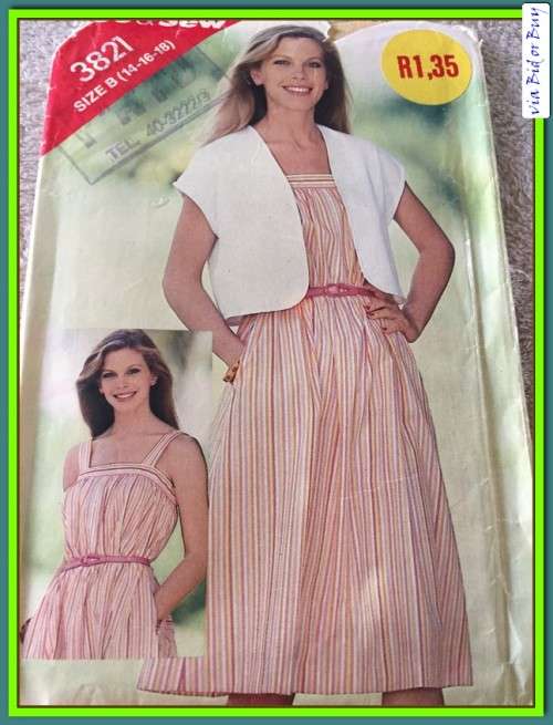 PATTERN SEE & SEW 3821 - DRESS (SIZE 14-16-18)