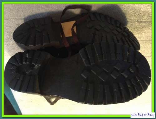 SADF BROWN COMBAT BOOTS (33CMS) SIZE 22/108W 1984