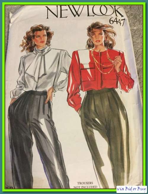 PATTERN NEW LOOK 6447 - BLOUSE (SIZE 8-18)