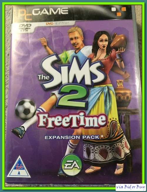 PC DVD - SIMS 2 FREETIME EXPANSION PACK (BOOKLET AND SERIAL KEY INCL)