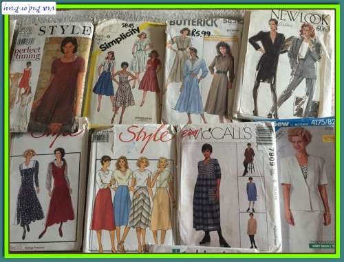 SEWING PATTERNS BATCH B - AS PER PICS 18 PATTERNS