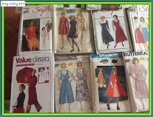 SEWING PATTERNS BATCH B - AS PER PICS 18 PATTERNS