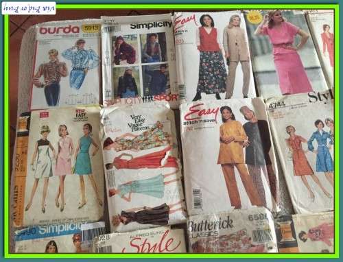 SEWING PATTERNS BATCH C - AS PER PICS 18 PATTERNS