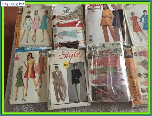 SEWING PATTERNS BATCH C - AS PER PICS 18 PATTERNS