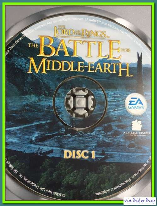 PC GAME - LORD OF THE RINGS (THE BATTLE FOR MIDDLE-EARTH) NO BOOKLET, NO SERIAL KEY