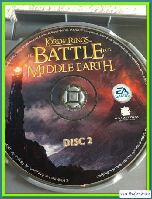 PC GAME - LORD OF THE RINGS (THE BATTLE FOR MIDDLE-EARTH) NO BOOKLET, NO SERIAL KEY