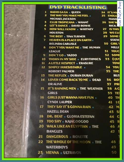 MUSIC DVD - AWESOME MUSIC VIDEO COLLECTION 80'S VOL2 (50 ORIGINAL ARTISTS)