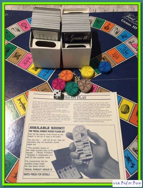 TRIVIAL PURSUIT - GENUS III (AGE 15 TO ADULT, 2 - 36 PLAYERS)