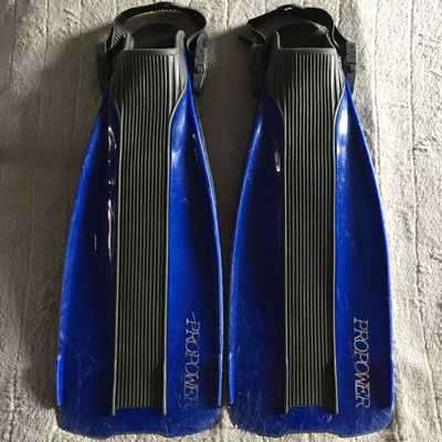PROPOWER - SCUBA DIVING FINS (MEDIUM) (OPEN HEEL)