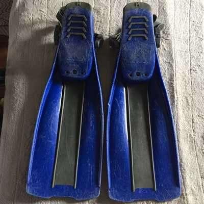PROPOWER - SCUBA DIVING FINS (MEDIUM) (OPEN HEEL)