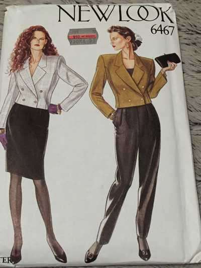 PATTERN NEW LOOK 6467 - JACKET/SKIRT/TROUSERS (SIZE 8-16)