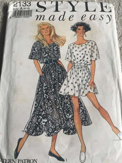 PATTERN STYLE 2133 (UNUSED) - DRESS/ CULOTTE-DRESS (SIZE 8-18)