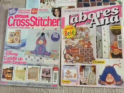A JOBLOT OF PATTERNS, 3 BOOKS AND ISSUES 1 -12 CROSS STITCH MAGIC AS PER PICS