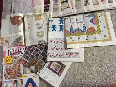 A JOBLOT OF PATTERNS, 3 BOOKS AND ISSUES 1 -12 CROSS STITCH MAGIC AS PER PICS