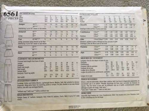 PATTERN NEW LOOK FOR KIDS - JUMPER/JUMPSUIT/VEST/PANTS/SKIRT (SIZE 3-8)