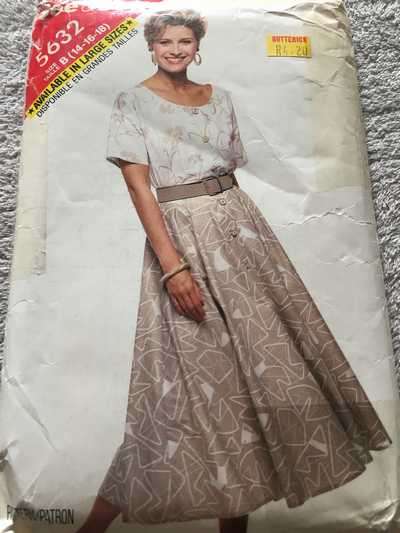 PATTERN SEE & SEW 5632 (UNUSED)  - DRESS (SIZE 14-16-18)