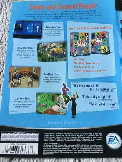 PC - THE SIMS DELUXE EDITION (WITH BOOKLET AND LICENCE CODE)
