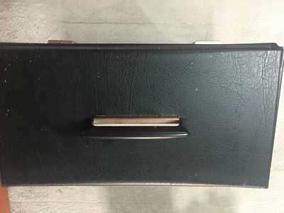 DJ RECORD LP CARRYING HARD CASE BLACK VINYL COATED REINFORCED CASE