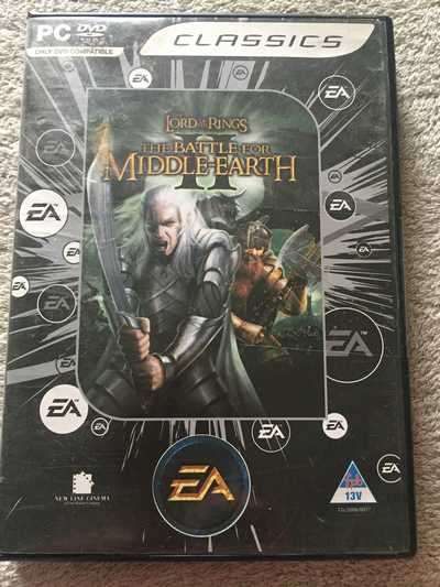 PC - DVD  LORD OF THE RINGS: THE BATTLE FOR MIDDLE-EARTH (BOOKLET AND SERIAL KEY INCL)