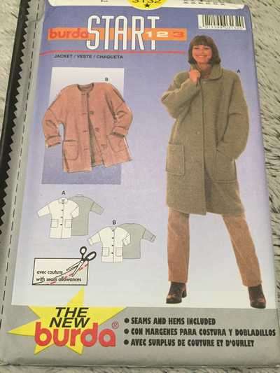 PATTERN BURDA 3132 (UNUSED) - JACKET (SIZE 36-46)
