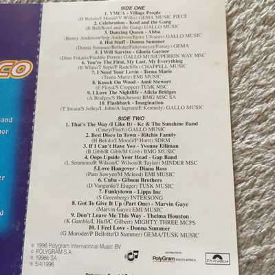 CASSETTE TAPE: PURE DISCO (80's MUSIC)