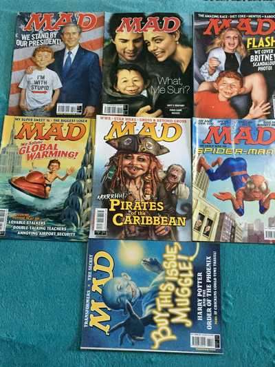 MAD MAGAZINES (7 BOOKS) - 2007 #413-419