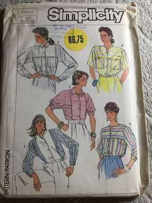 PATTERN SIMPLICITY 7560 - SHIRTS (SIZE 8-10-12)