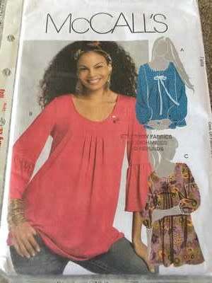 PATTERN MCCALL'S M5469 - TUNICS (SIZE LARGE & X-LARGE)