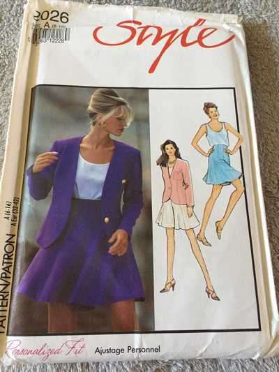 PATTERN STYLE 2026 (UNUSED) - JACKET, TOP AND SKIRT (SIZE 6-16)