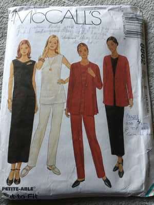 PATTERN MCCALL'S 8862 - JACKET/DRESS/TUNIC/PULL-ON PANTS (SIZE 14-16-18)
