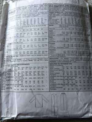 PATTERN MCCALL'S 8862 - JACKET/DRESS/TUNIC/PULL-ON PANTS (SIZE 14-16-18)