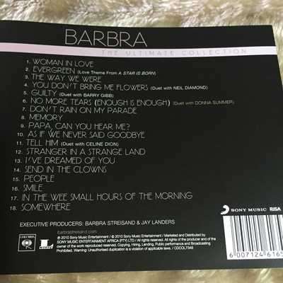 CD - BARBRA: THE ULTIMATE COLLECTION