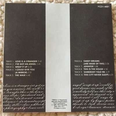 CD - EURYTHMICS: SWEET DREAMS