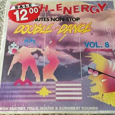 LP - HIGH ENERGY DOUBLE DANCE VOL 8 (2 LP'S)