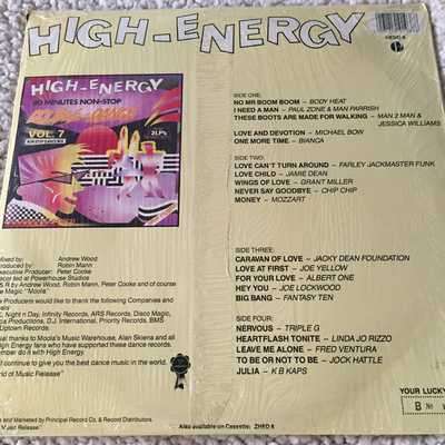 LP - HIGH ENERGY DOUBLE DANCE VOL 8 (2 LP'S)