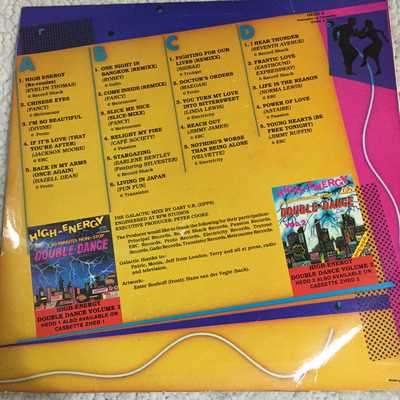 LP VINYL - HIGH ENERGY VOLUME 3 80 MINUTES NON-STOP DOUBLE-DANCE (2 LP'S)