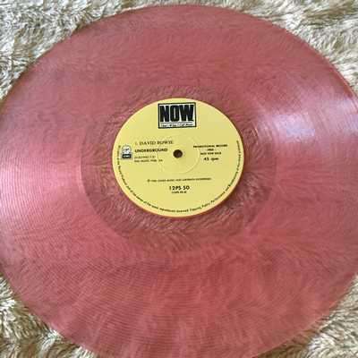 LP VINYL (RARE PINK) - DAVID BOWIE: UNDERGROUND, JERMAINE STEWART: WE DON'T HAVE TO