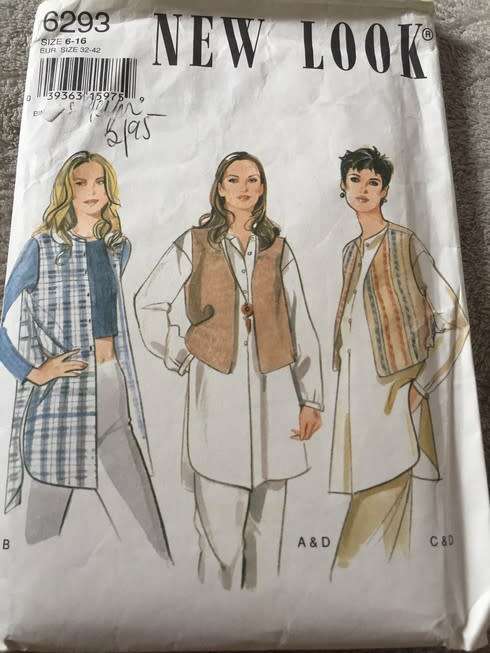 PATTERN NEW LOOK 6293 - SHIRT & WAISTCOAT (SIZE 6-16)