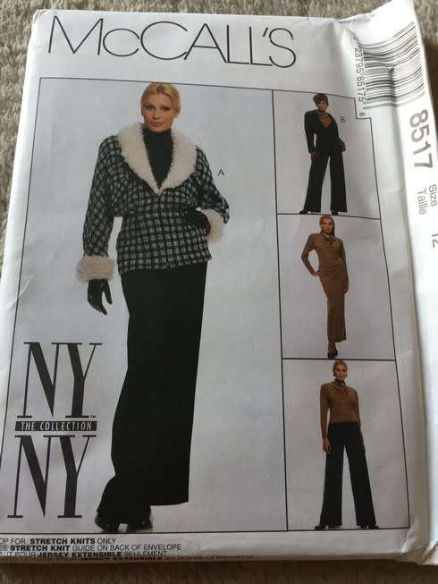 PATTERN MCCALL'S 8517 (UNUSED) - JACKET/TOP/SKIRT/PANTS (SIZE 12)