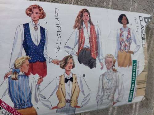 PATTERN BUTTERICK 4314 (COMPLETE) - VEST