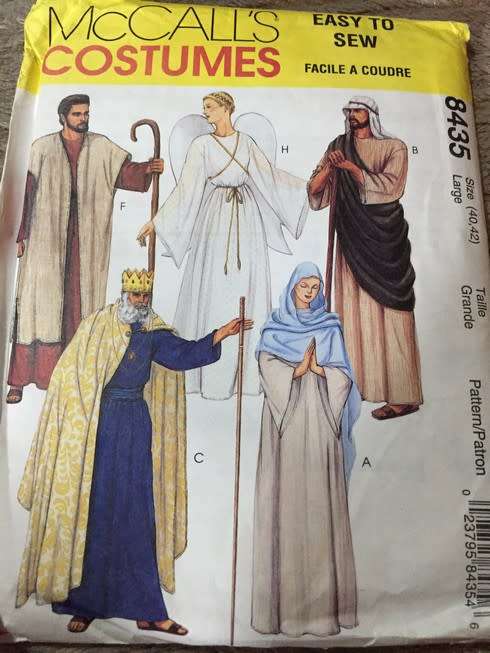 PATTERN MCCALL'S 8435 (UNUSED) - COSTUME BIBLICAL TIME (SIZE LARGE 40,42)