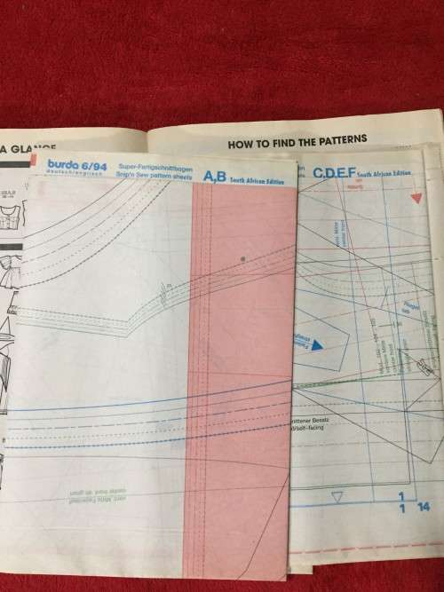 PATTERNS - BURDA MAGAZINE (A WORLD OF FASHION) JUNE 1994 (IN 5 SIZES)(UNUSED)