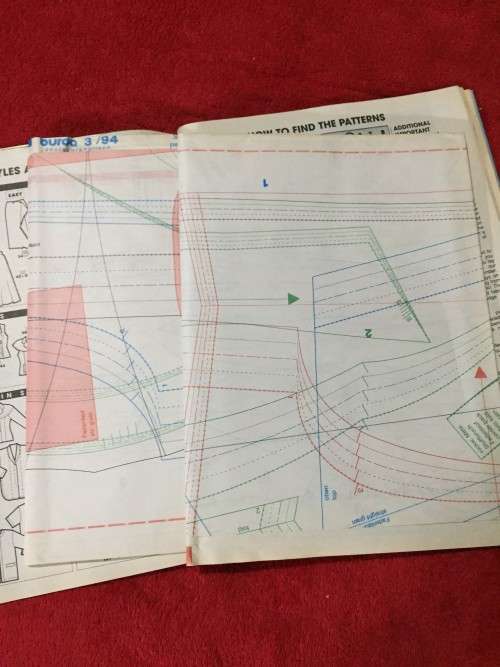 PATTERNS - BURDA MAGAZINE (A WORLD OF FASHION) MARCH 1994 (IN 5 SIZES)(UNUSED)