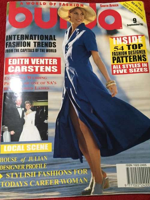 BURDA (A WORLD OF FASHION) SEPTEMBER 1995 - WITH UNUSED PATTTERNS