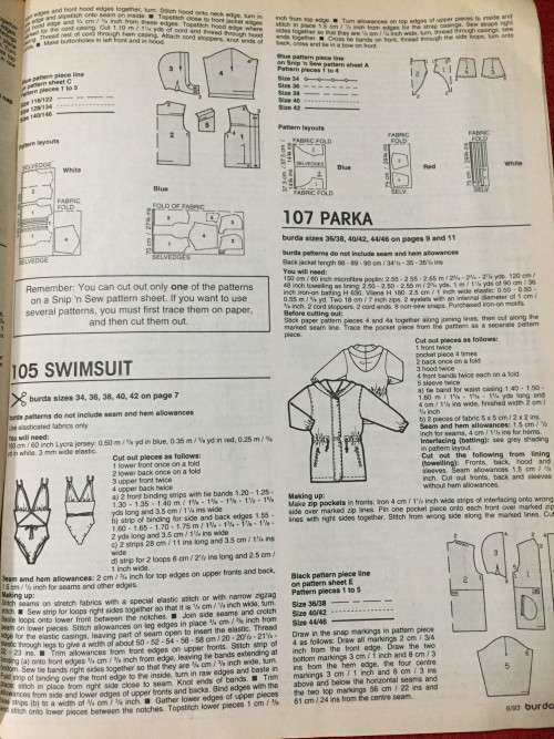 BURDA (A WORLD OF FASHION) JUNE 1993 - WITH UNUSED PATTTERNS, BARBIE PIC PATTERNS AS WELL