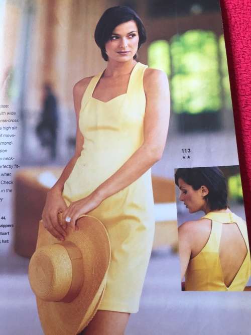 BURDA (A WORLD OF FASHION): FEBRUARY 1996 DARE TO BARE YOUR BACK DRESSES