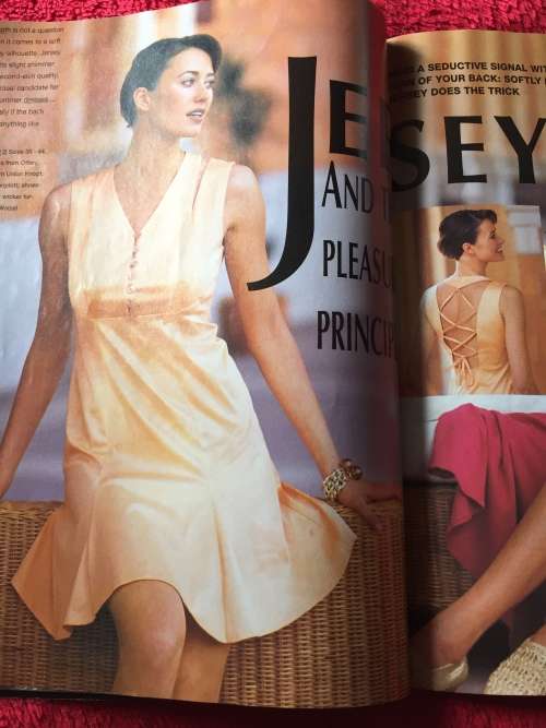 BURDA (A WORLD OF FASHION): FEBRUARY 1996 DARE TO BARE YOUR BACK DRESSES