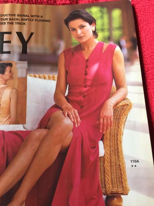 BURDA (A WORLD OF FASHION): FEBRUARY 1996 DARE TO BARE YOUR BACK DRESSES