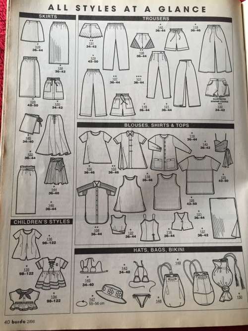 BURDA (A WORLD OF FASHION): FEBRUARY 1996 DARE TO BARE YOUR BACK DRESSES